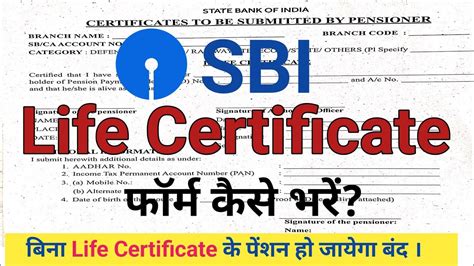 Sbi Pensioner Life Certificate Form: A Step-By-Step Guide