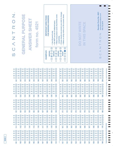 Scantron Form 4521: Complete Filling Guide And Template