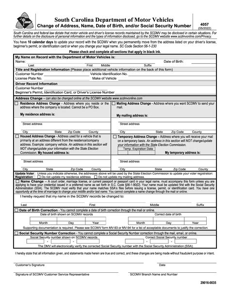 Scdmv Form 4057: A Guide To Vehicle Registration