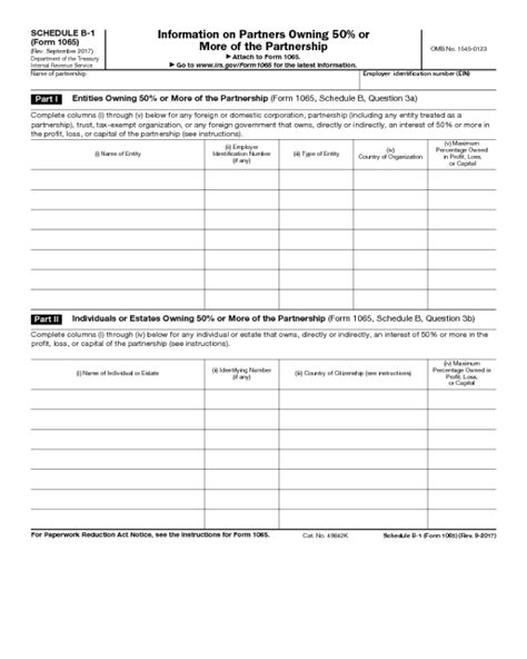 Schedule B-1 Form 1065: A Step-By-Step Guide