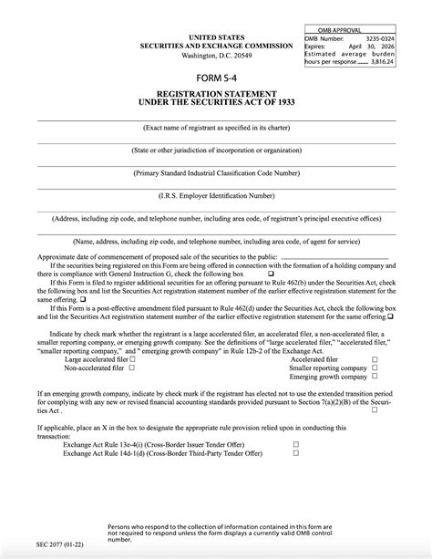 Sec Form S-4: Understanding Merger And Acquisition Filings