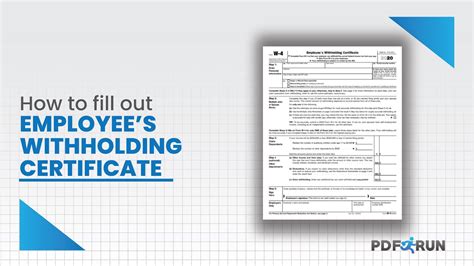 Sf-Ll: Understanding The Employees Withholding Allowance Certificate