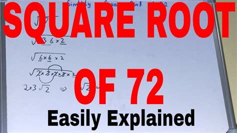 Simplify 72 In Radical Form In 3 Easy Steps