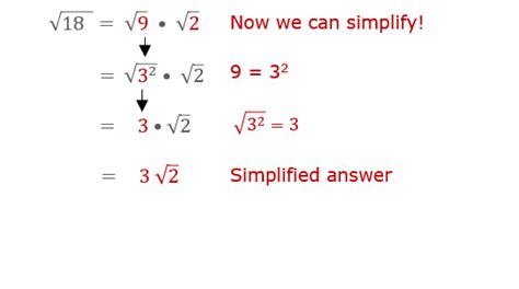 Simplify The Square Root Of 18 In 3 Easy Steps