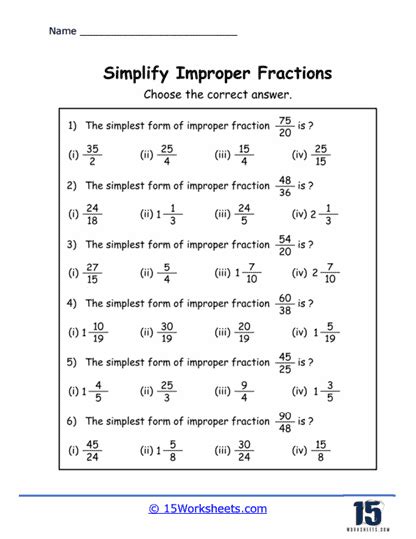 Simplifying Fractions: 2024 In Simplest Form