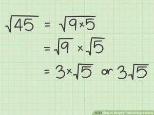 Simplifying Roots: Square Root Of 45 In Radical Form