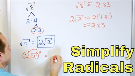 Simplifying Square Root Of 54 In Radical Form