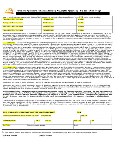 Skyzone Waiver Form: What You Need To Know