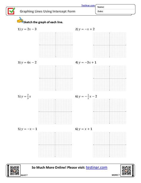 Slope Intercept Form Graphing Worksheet Made Easy