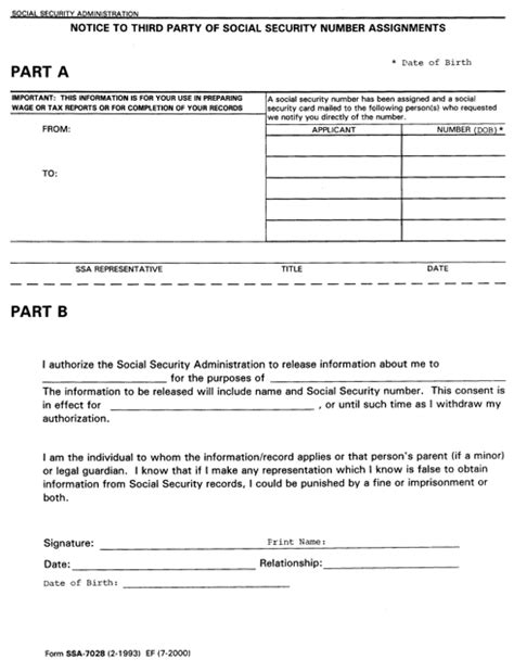 Social Security Form Ssa-7028 Explained