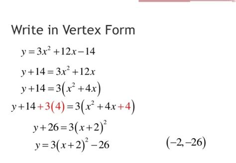 Solving For A In Vertex Form Made Easy