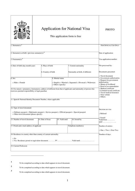 Spain National Visa Application Form: A Step-By-Step Guide