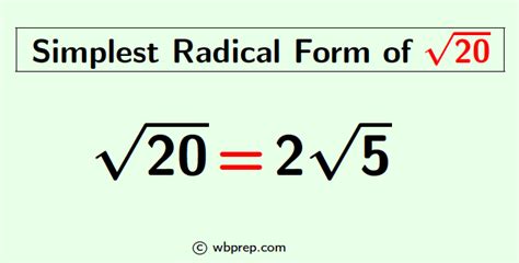 Square Root Of 200 In Simplest Radical Form