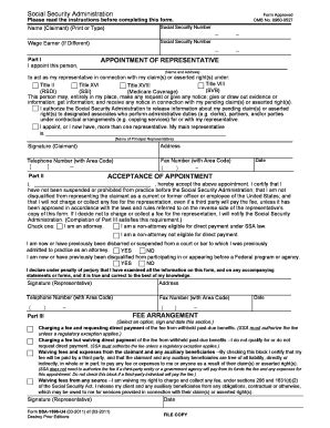 Ssa-1696 Form: Appointing A Representative Made Easy