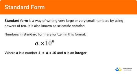 Standard Form In Math: A Clear Definition