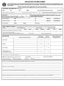 Starbuck Job Application Form: Simple Steps To Apply