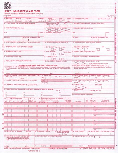 Streamline Claims With Cms 1500 Form Fillable Software