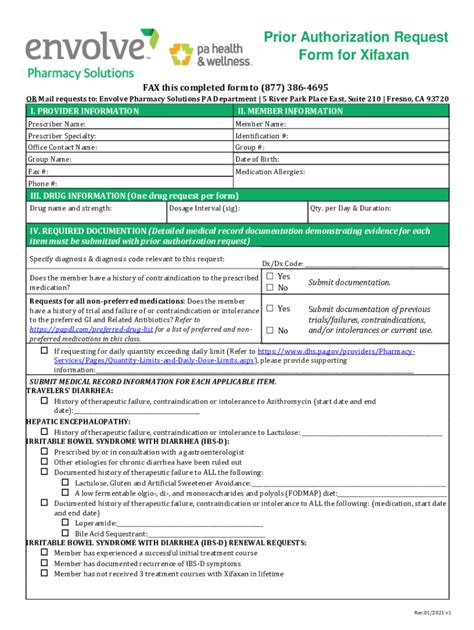 Streamline Your Healthcare With Envolve Prior Authorization Form