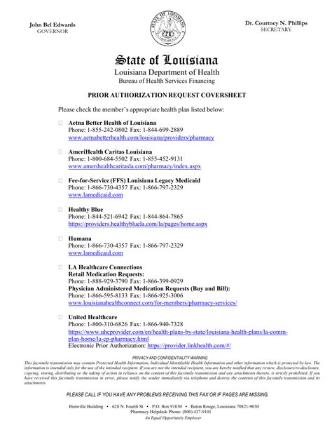 Streamline Your Requests With Louisianas Uniform Prior Auth Form