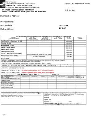 Tacoma B&O Tax Form: A Step-By-Step Filing Guide