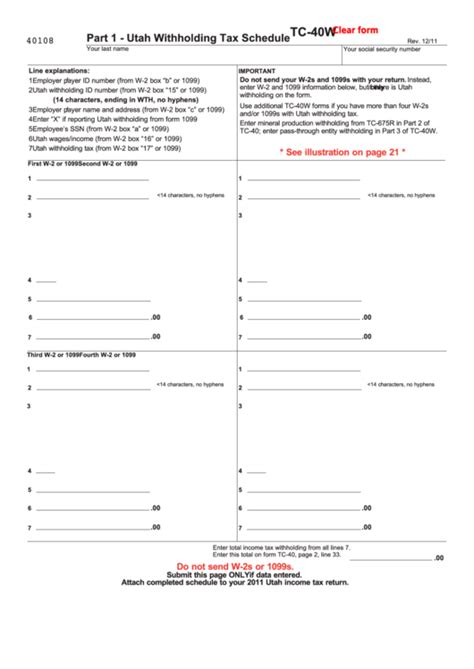 Tc-40w Form: A Comprehensive Guide For Taxpayers