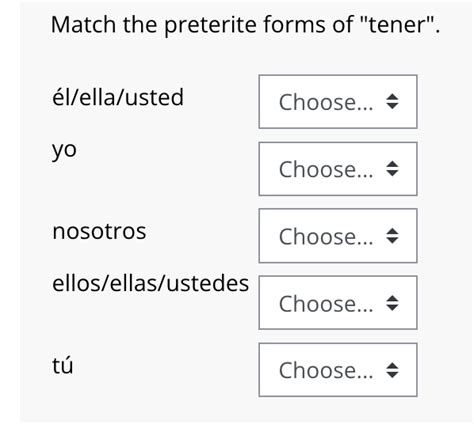 Tener In Preterite Form Explained Simply