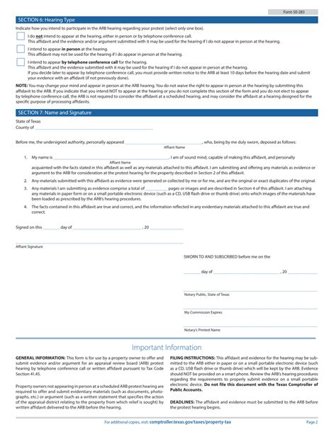 Texas Comptroller Form 50-283: A Step-By-Step Filing Guide