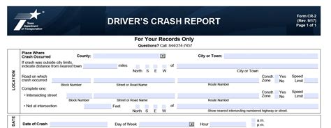 Texas Dps Cr-2 Blue Form: What You Need To Know