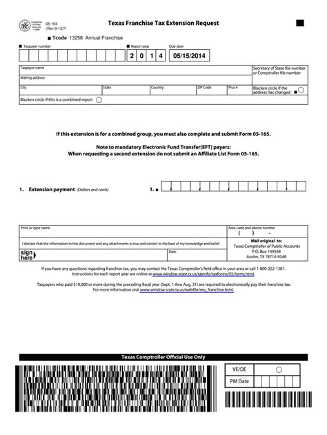 Texas Form 05-164: A Comprehensive Guide