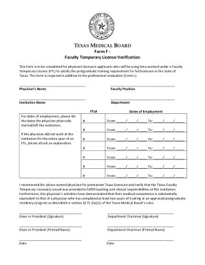 Texas Medical Board Form L: Licensure Made Easy