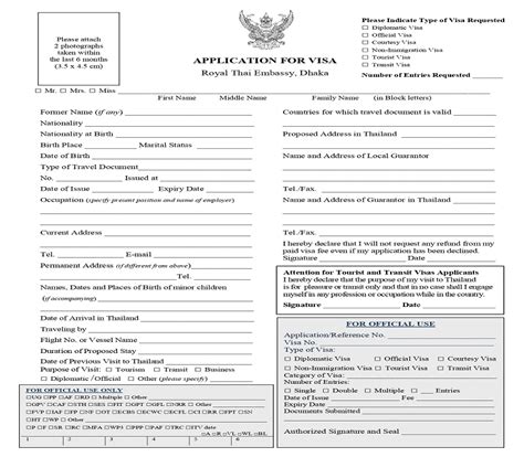 Thai Visa Application Form: A Step-By-Step Guide