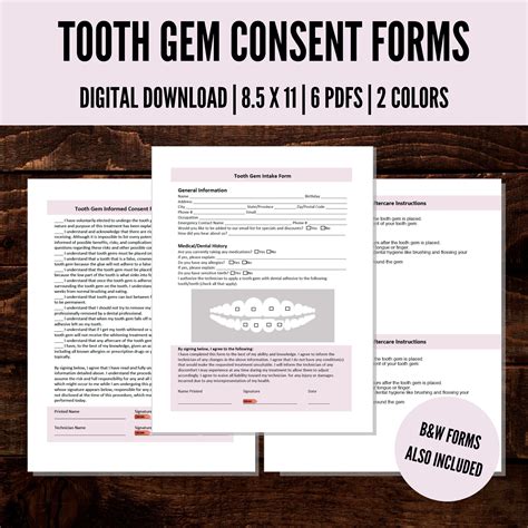 Tooth Gem Procedure Consent Form: What You Need To Know