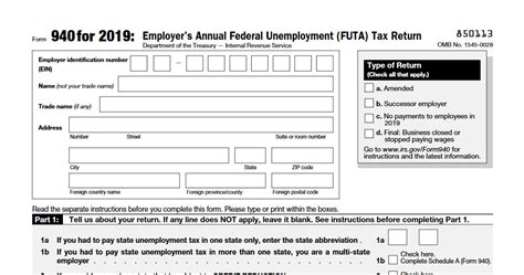 Top 5 Things To Know About 940 Form 2019