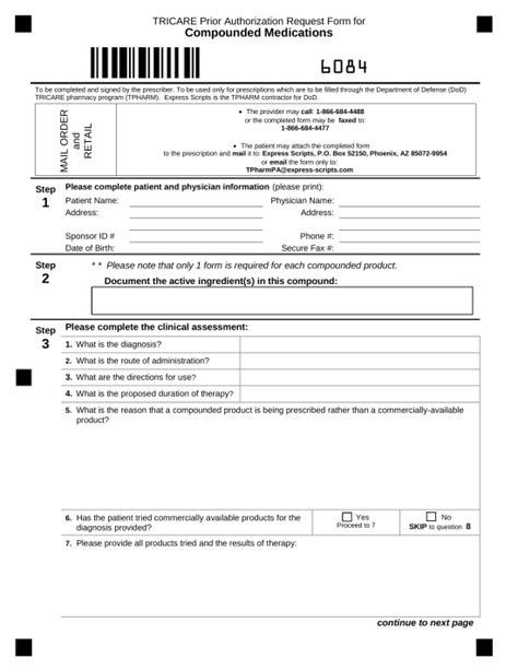 Tricare Prior Authorization Form For Medication: A Guide