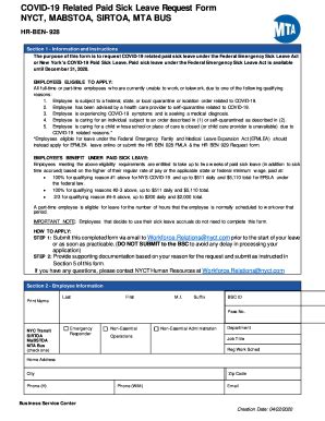 Twu Local 100 Sick Leave Request Form Guidelines