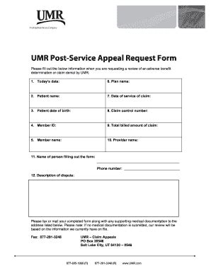 Umr Reconsideration Form: A Step-By-Step Appeal Guide