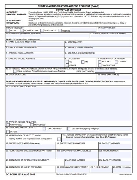 Understanding Army Dd Form 2875 In 5 Easy Steps