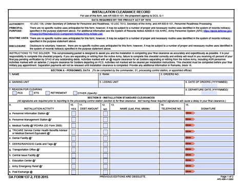 Understanding Da Form 137-2: A Comprehensive Guide