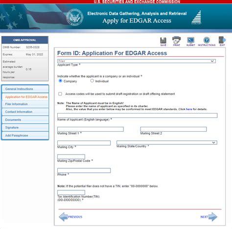 Understanding Edgar Form Id For Sec Filings Made Easy