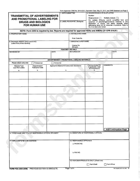 Understanding Fda Form 2253 For Medical Devices