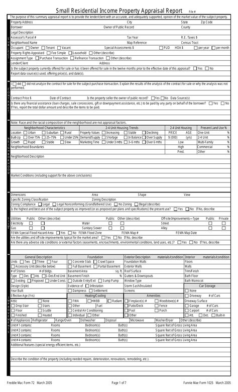 Understanding Form 1025 Appraisal For Mortgage Lenders