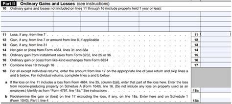 Understanding Form 4797 Part Ii: Sales Of Business Property