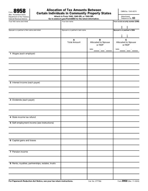 Understanding Form 8958: The Pass-Through Statement Explained