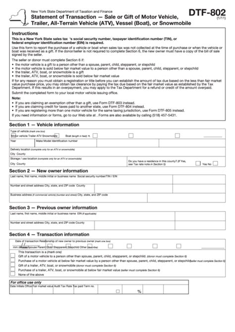 Understanding Form Dtf-802: 7 Key Facts