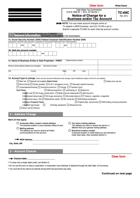 Understanding Form Tc-69c