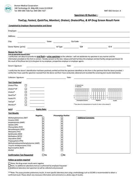 Understanding Negative Fillable Blank Std Test Results Forms