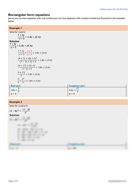 Understanding Rectangular Form Equations Made Easy