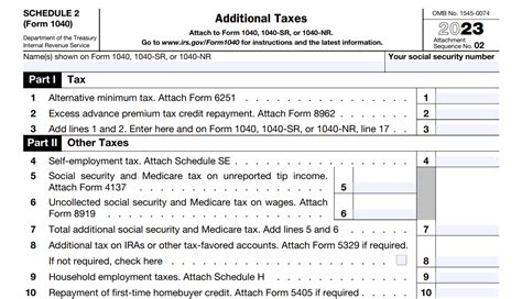 Understanding Schedule 2 Tax Form In 5 Easy Steps