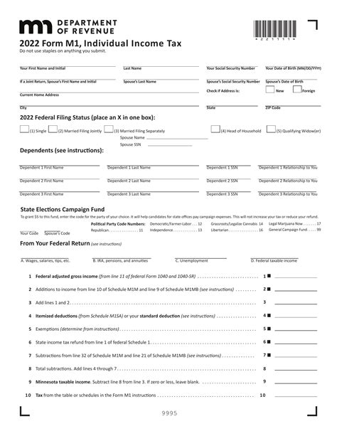 Understanding Tax Form M1: A Comprehensive Guide