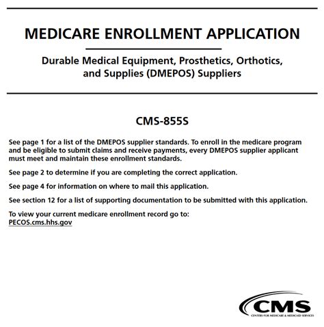 Understanding The Cms-855s Form For Medicare Enrollment